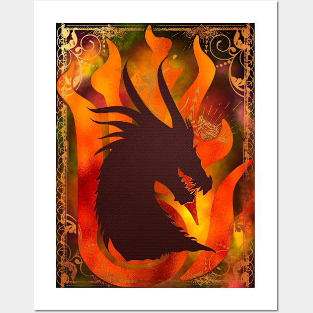 Arcane Dragon Wall Art by theroseandraven